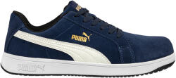 PUMA Iconic Suede Navy Low S1PL ESD FO HRO SR munkavédelmi cipő Kék - 48