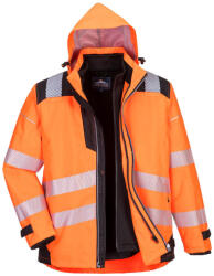 Portwest PW365 PW3 Hi-Vis 3-in-1 kabát Narancs/Fekete - 4XL (PW365OBR4XL)