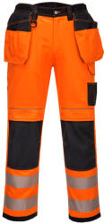 Portwest T501 PW3 Hi-Vis Holster nadrág Narancs/Fekete - 36 (T501OBR36)