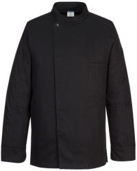 Portwest C835 Surrey séfkabát L/S Fekete - XL (C835BKRXL)