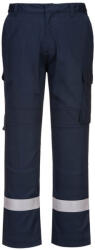 Portwest FR401 Bizflame Plus Lightweight Stretch lángálló nadrág Navy - M (FR401NARM)