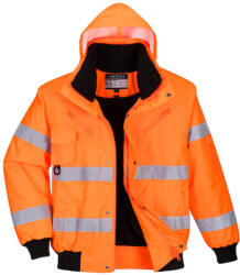 Portwest C467 Hi-Vis 3 az 1-ben bomber dzseki Narancs - XXL (C467ORRXXL)