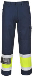Portwest MV26 Hi-Vis Modaflame nadrág Sárga/Navy - XXL (MV26YNTXXL)