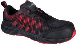 Portwest FT35 Compositelite Ogwen félcipő S1P Fekete / Piros - 41 (FT35BKD41)