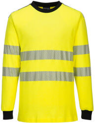 Portwest FR701 WX3 Lángálló Hi-Vis póló Sárga/Fekete - XL (FR701YBRXL)