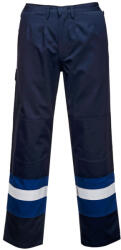 Portwest FR56 Bizflame Plus kéttónusú nadrág Navy/Royal - 3XL (FR56NRRXXXL)