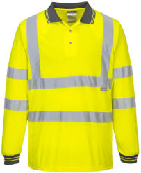 Portwest S277 Hi-Vis hosszú ujjú pólóing Sárga - S (S277YERS)