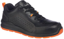 Portwest FC09 Compositelite perforált biztonsági Trainer S1P Fekete / Narancs - 38 (FC09BKO38)