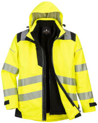 Portwest PW365 PW3 Hi-Vis 3-in-1 kabát Sárga/Fekete - XXL (PW365YBRXXL)