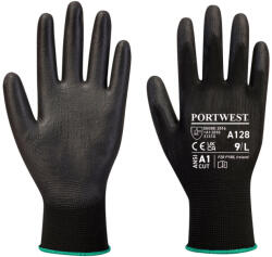 Portwest A128 PU tenyérmártott kesztyű latexmentes Fekete - XS (A128K8RXS)