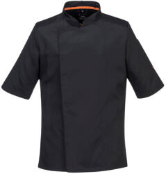 Portwest C746 Stretch Mesh Air Pro rövid ujjú séfkabát Fekete - 3XL (C746BKRXXXL)