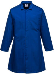 Portwest 2202 Férfi élelmiszeripari köpeny, 1 zsebes Royal kék - 3XL (2202RBRXXXL)