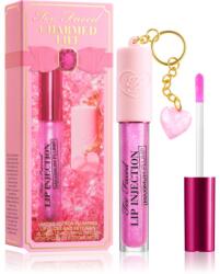 Too Faced Cosmetics Charmed Life Lip Gloss & Key Chain tartós ajakfény extra mennyiségéert árnyalat Haute Pink 4 g