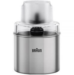 Braun Râșniță de cafea și condimente BRAUN MQS270SI - AX22110049, Sistem EasyClick Plus, Din oțel inoxidabil, Bază/capac antiderapant, Fără BPA, Timpul maxim de operare 15 secunde, DW Saf (MQS270SI)