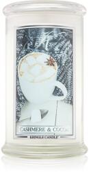 Kringle Candle Cashmere & Cocoa ароматна свещ 624 гр