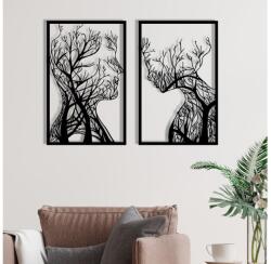 Asir KÉSZLET 2x Fali dekoráció 86x63 cm Az élet fája fém 279ENZ1279 (AS1998)