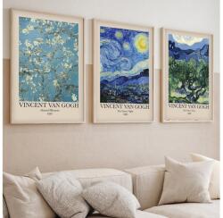 Asir KÉSZLET 3x Kép képkeretben 50x70 cm Vincent van Gogh 693BSE1978 (AS1990)