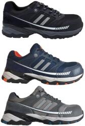 TOP ICE black S1P SRC (HK-002) védőfélcipő, kompozit orrmerevítő, kevlár talplemez, hasított bőr/gyöngyvászon felsőrész 44, FEKETE (HATOP_ICE_BLACK-44)