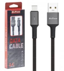  Кабел за данни Tupe-C to USB DeTech DE-C39 Черен (Кабел за данни Tupe-C to USB DeTech DE-C39 Черен)