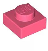 LEGO® 3024c220 - LEGO korall lap 1 x 1 méretű (3024c220)