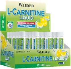 Weider L-Carnitine Liquid, Citrus - 20 x 25ml