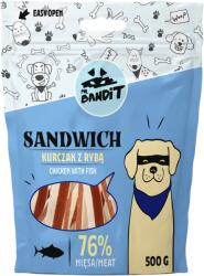 Mr. Bandit Recompense pentru caini Mr. Bandit SANDWICH, pui cu peste, 500g
