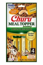 Inaba Foods Churu Meal Topper Recompense Cremoase pentru Caini Reteta cu Pui 4 buc