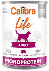 Calibra Dog Life can Adult Wild Boar with Cranberries 400 g