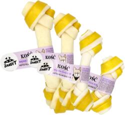 Mr. Bandit Recompense pentru caini Mr. Bandit Knotted Bone, os innodat galben de 15 cm