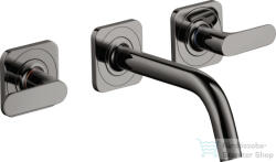Hansgrohe AXOR Citterio M falsík alatti mosdó csaptelep 16, 6 cm-es kifolyóval, polírozott fekete króm 34313330 (34313330)