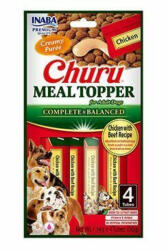 Inaba Foods Churu Meal Topper Recompense Cremoase pentru Caini Reteta cu Pui si Vita 4 buc - shop4pet