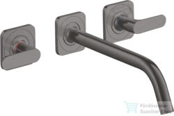 Hansgrohe AXOR Citterio M falsík alatti mosdó csaptelep 22, 6 cm-es kifolyóval, szálcsiszolt fekete króm 34315340 (34315340)