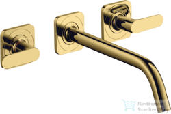 Hansgrohe AXOR Citterio M falsík alatti mosdó csaptelep 22, 6 cm-es kifolyóval, polírozott arany hatású 34315990 (34315990)