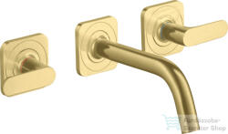 Hansgrohe AXOR Citterio M falsík alatti mosdó csaptelep 16, 6 cm-es kifolyóval, szálcsiszolt sárgaréz hatású 34313950 (34313950)