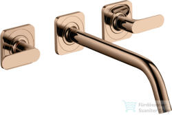 Hansgrohe AXOR Citterio M falsík alatti mosdó csaptelep 22, 6 cm-es kifolyóval, polírozott vörös arany hatású 34315300 (34315300)