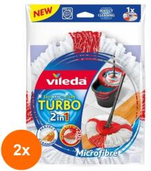 Vileda Set 2 x Rezerva Mop Vileda Easy Wring Turbo 2 in 1 (ROC-2xMAG1012582TS)