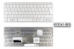 HP Pavilion DV2-1000, DV2-1100, DV2-1200 francia fehér billentyűzet, 512161-051