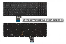 Lenovo IdeaPad U530 (touch), U530P, Flex 2 Pro 15 gyári új magyar fekete háttér-világításos keret nélküli billentyűzet