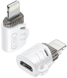 XO Lightning to microUSB OTG (On-the-Go) Adapter, Átalakító Fehér (NB256F)