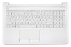 HP 15-DA000, 15T-DA100, 15-DB000, 15Z-DB000 sorozathoz gyári új fehér arab billentyűzet modul touchpaddal (L20388-171)