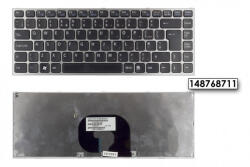 Sony Vaio VPC-Y, VPC- Y11, VPC-Y21 gyári új ezüst keretes fekete UK angol billentyűzet, 148768711