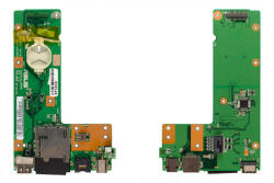 ASUS K52 gyári új DC/USB/LAN/KÁRTYOLVASÓ panel (60-NXMDC1000-E01, 60-NXMDC1000-C01)