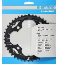 Shimano Lánckerék 42F Shimano FCM361 fekete 3x8 PCD 104mm