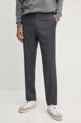 HUGO BOSS gyapjú nadrág szürke, egyenes, 50469183 - szürke 50