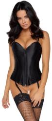 Cottelli Collection Matt Satin Corset 2611465 Black M - sexyelephant