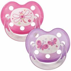 Baby-Nova Suzete din silicon Baby Nova - Marimea 1, fluture si libelulă, 2 buc (28220)