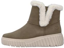 RIEKER Ghete dama, Rieker, N2560-24-Maro, casual, piele ecologica, imblanite, cu talpa groasa, maro (Marime: 36)