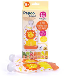 Petite&mars Papoo Original tasak bébiételekhez, lion 6 db