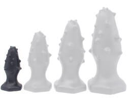Toppedmonster Szilikon dugó - Monster Spike S (8 x 3, 5 cm) - Fekete, érzéki intimitásért és felfedezésért - szexvital