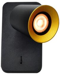 GTV OS-ELLI-GU10-10-DEC Fali lámpatest Elli, 4533, AC220-240V, 50/60 Hz, IP 20, 1*GU10 , max. 20W, szimpla, fekete (OS-ELLI-GU10-10-DEC)